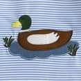 thumbnail image 6 of Gerichy Newborn Baby Boy Girl Clothes Stripes Long Sleeve Romper Infant Duck Embroidery Bodysuit 0 3 6 12 18 Months Cute Fall Winter Outfit, 6 of 7