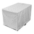 thumbnail image 1 of Alchemy Dog Crate Cover, Monochrome Esotericism Themed Line Art Style Flower of Life Repetition, Easy to Use Pet Kennel Cover for Dogs, 35" x 23" x 27", Charcoal Grey and White, by Ambesonne, 1 of 6
