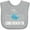 AC-Heather Grey, variant on Inktastic Long Beach California Vacation Boys or Girls Baby Bib