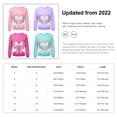 thumbnail image 3 of YONGHS Kids Girls Long Sleeve Pullover Sweatshirt Spring Autumn T-shirt Tops Casual Wear Purple 6, 3 of 3