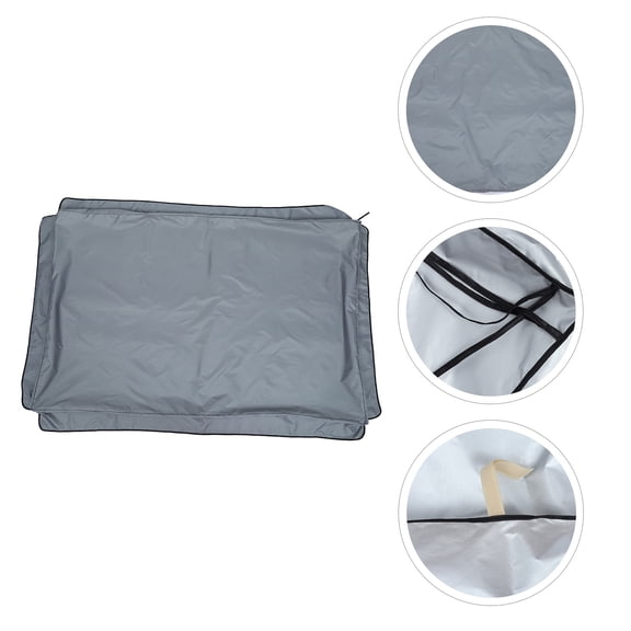 FUTUREORYY Outdoor Swing Cover, Grey Protective Cover for Garden Furniture, Weather-Resistant and Heavy Duty