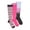 Multi Pink Aztec, variant on MUK LUKS Women's Wide Width Compression Nylon Knee-High Socks, 3-Pack, Shoe Size 6-10