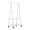 White, variant on Btomtd Floor-Standing Clothes Rack with Attached Shelves for Bedroom and Living Room, Garment and Accessory Storage Stand Shelving Unit, 21.6"D x 16.5"W x 63"H (Pink)