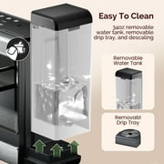 Coffee Maker 3-in-1 Single Serve Coffee Machine, for K-Cup Coffee Capsule Pod, Ground Coffee Powder Brewer, Stainless Steel Design, Sliver
