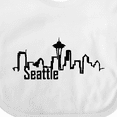 thumbnail image 4 of Inktastic Seattle Skyline Boys or Girls Baby Bib, 4 of 4