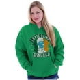 thumbnail image 3 of Smurfs Hate Being Pinched St Paddy Unisex Plus Size Hoodie Brisco Brands 2X, 3 of 5