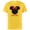 Yellow, variant on Disney Minnie Mouse Red Bow Icon Sister Family- Short Sleeve Cotton T-Shirt for Adults - Customized-White