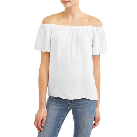 - Women's Short Sleeve Off the Shoulder Top