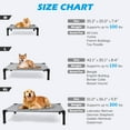 thumbnail image 7 of Niubya Cooling Elevated Dog Bed, Portable Raised Dog Cot with Washable Mesh, Large (51"L x 36"W x 9.3"H ),Grey, 7 of 7