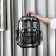 thumbnail image 1 of Mochila transparente de PVC Mochilas escolares Conjunto Paquete informal Mochila de almacenamiento Mochila Mochilas escolares para niños Niñas Escuela negro Yinane Paquete de mochila, 1 of 8