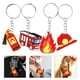thumbnail image 3 of ColoMX 4 Uds llavero de bombero llavero de bombero bolsa de bombero colgante dije de bombero, 3 of 7