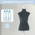 thumbnail image 6 of YRLLENSDAN Mannequin Body Torso Female, 49.6-63.6 inch Height Adjustable Sewing Mannequin Woman Foam Torso with Base Stand for Sewing Clothes Dress Form Display, 6 of 7