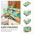 thumbnail image 2 of Yayeee Collapsible Cube Storage Bin with Lid Fabric Closet Decorative Basket with Handles, Orange Glasses, 2 of 7