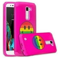 thumbnail image 3 of LG K7 Case, LG Tribute 5 Case, LG Treasure Case, Protective Hybrid Dual Layer Case Cover for LG K7, LG Tribute 5, LG Treasure - Rainbow Emoji, 3 of 3