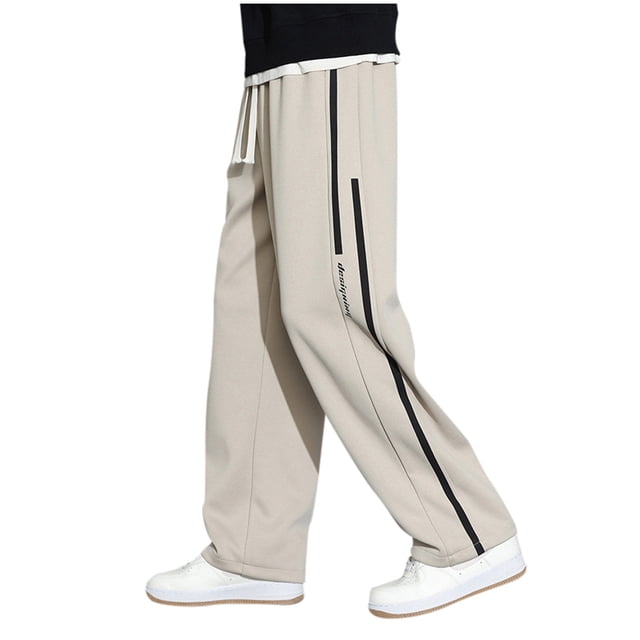 WEAIXIMIUNG Pantalon Extensible pour Homme Pantalon de Survêtement pour Homme Jambe Droite Pantalon Décontracté Pantalon Ample Jambe Grand Pantalon de Survêtement