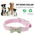 thumbnail image 3 of Dog Collar with Bowknot for Small Medium，Adjustable Fashionable Pet Collar, 3 of 8