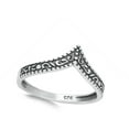 thumbnail image 4 of Filigree Swirl Leaf Chevron Ring .925 Sterling Silver Band Jewelry Female Male Unisex Size 12, 4 of 4