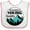 White and Pink, variant on Inktastic Grandma's Hiking Buddy with Mountains and Trees Boys or Girls Baby Bib