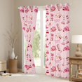 thumbnail image 3 of Manfei Girls Western Cowgirl Black Out Curtains,Dreamy Princess Curtains Pack of 2 (42x63 Each),Kawaii Bow Boots Hats Bedroom Curtains,Super Cozy Room Decor, 3 of 6