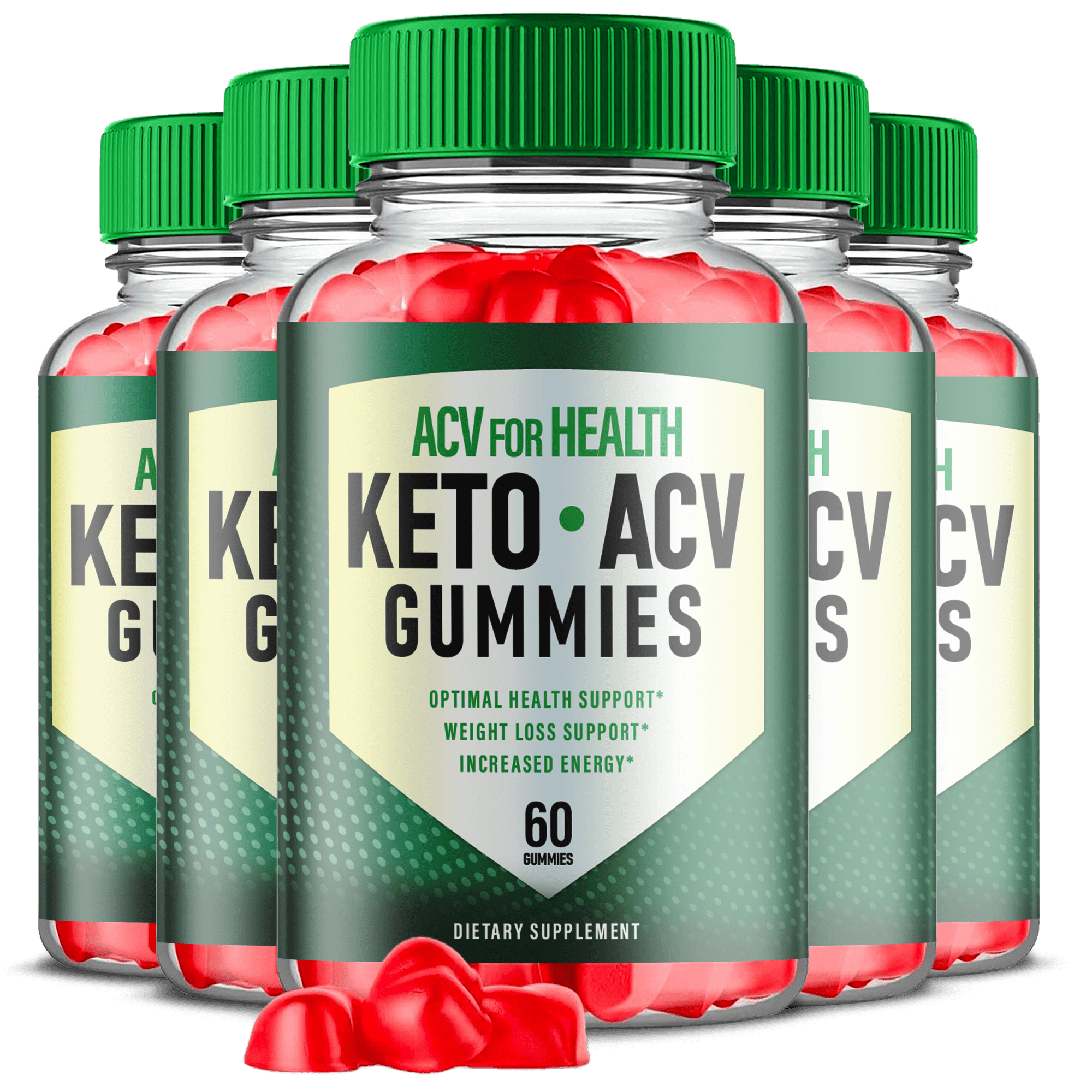 (5 Pack) ACV for Health Keto ACV Gummies - Energy & Focus Boosting Dietary Supplements for Weight Management & Metabolism - Fat Burn - 300 Gummies