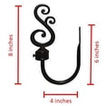 thumbnail image 4 of TEJATAN - Curtain Holdbacks for Draperies - Set of 2 (1 Pair), Black)(Curtain tiebacks Hook, Curtain tieback Hooks for Curtains, Curtain Pull Backs, Curtain pullbacks), 4 of 4