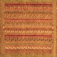 thumbnail image 1 of Ahgly Company Indoor Square Abstract Orange Modern Area Rugs, 3' Square, 1 of 4