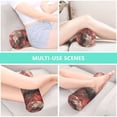 thumbnail image 7 of Cylindrical Pillow Decorative Neck Roll Pillow with Removable Washable Cover Roll Pillow for Knee Leg Neck Gray-white Cat with Rose, 7 of 7