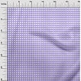 thumbnail image 3 of oneOone Rayon Medium Purple Fabric Check Sewing Material Print Fabric By The Yard 56 Inch Wide, 3 of 4