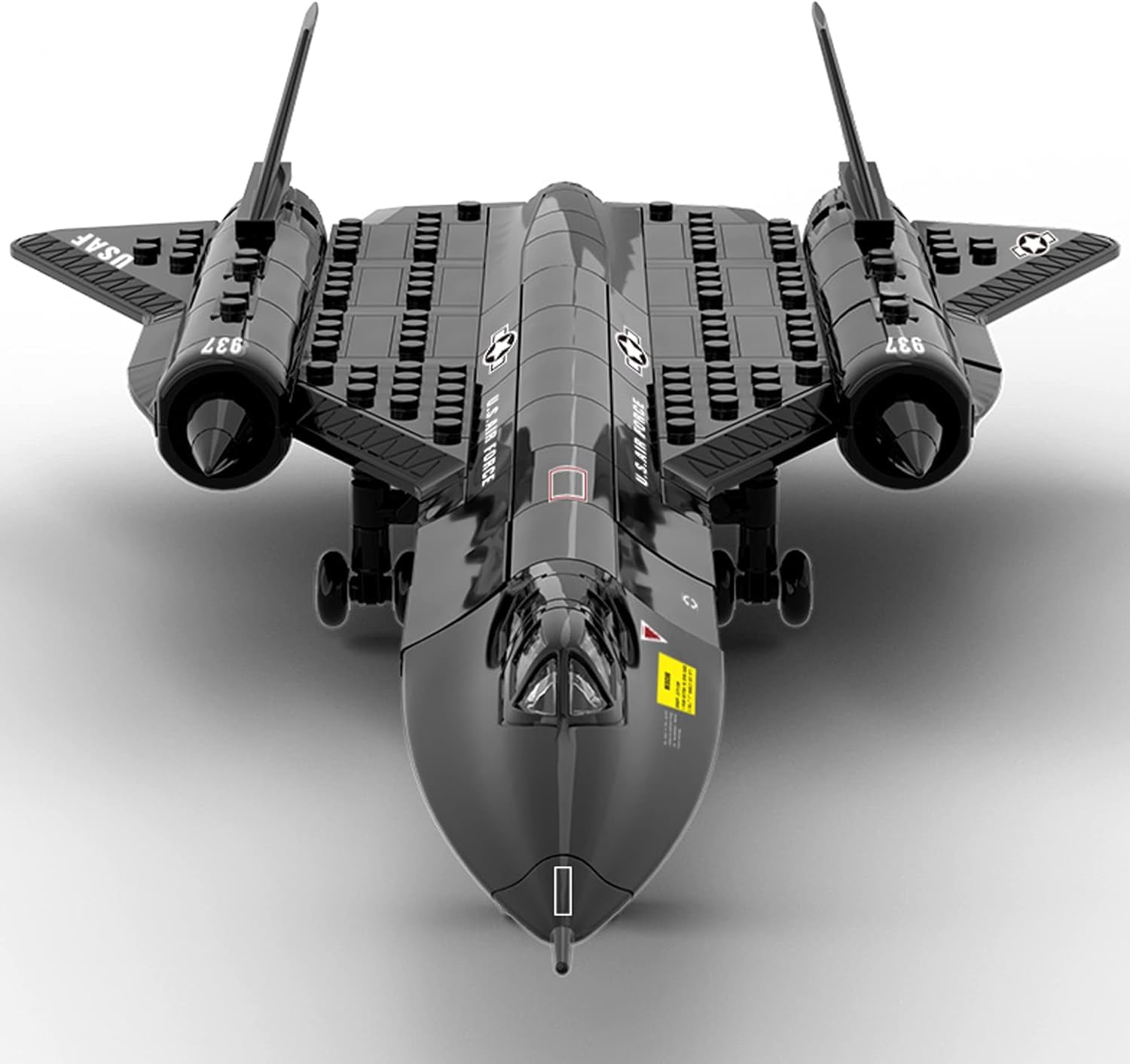 Military Series SR-71 Reconnaissance Aircraft Jet Blackbird Air Force Building Block Set (183 Pieces) compatible with Lego-technic ,lego-technic toys with building and Military