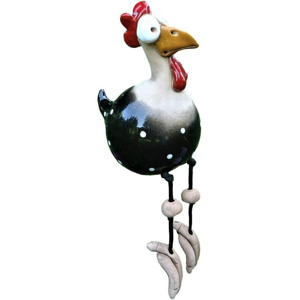 Adorno Colgante de Resina Pollo-Negro-Pollo Xemadio LKX-0615-1