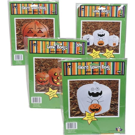 - REGENT PRODUCTS CORP Pumpkin/Ghost Leaf Bag G89687N Pack of 48