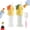Green+Orange, variant on Reusable Children Beverage Water Bottle Straw Lid, Kids Water Bottle Spout Conversion Cap with Straw, 2 in 1 Design Water Bottle Spout Adapter Portable for Travel and Outdoor Use (2 pcs Green)