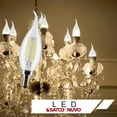 thumbnail image 4 of 5.5 Watt CA10 LED - Clear - Candelabra base - 90 CRI - 2700K - 120 Volt -  6 Pack, 4 of 11