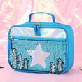 thumbnail image 1 of Xihbxyly Bolsa de Picnic para Exteriores, Lonchera Térmica con Lentejuelas, Elegante Diseño de Película de Aluminio, Control de Temperatura para Comidas Frescas, Portátil y Práctica para El Trabajo o, 1 of 4