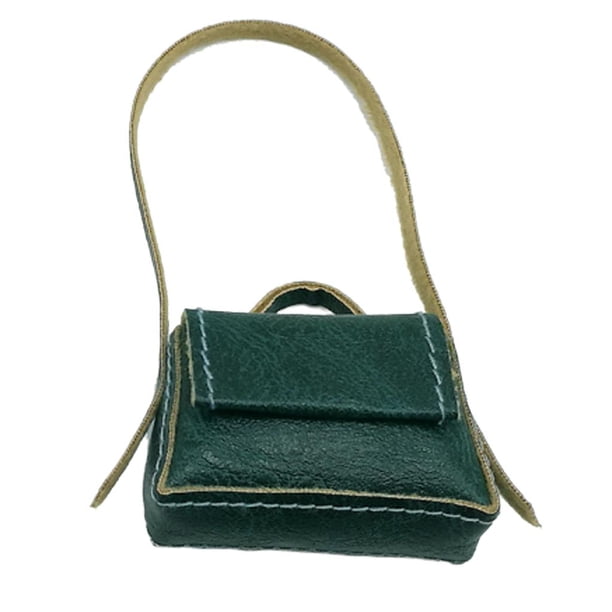 Lindo bolso de piel sintética para muñecas Blythe SD Licca/Momoko/Azone de escala 1/6. Verde