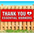 thumbnail image 2 of Thank You Essential Workers Banner 13 oz | Non-Fabric | Heavy-Duty Vinyl Single-Sided With Metal Grommets, 2 of 4