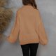 thumbnail image 4 of Mujeres Tallas grandes Casual Cuello en V Suelto Bolsillo sólido Manga larga Tops Blusa de mujer Fridja  hjk2507, 4 of 6