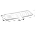 thumbnail image 2 of Soap Dish Soap Cleaning Storage Keep Soap Dry for Home Bathroom Kitchen Silicone White 23x10cm, 2 of 6