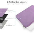 thumbnail image 3 of MYKOMI 13-Inch Laptop Sleeve Case for 2024 MacBook Air 13.6 inch with M3 Chip (A3113) Accessory Traveling Carrying Bag Cover Water-resistant Simple Case for MacBook Air 13.6'' M3 2024, 3 of 7