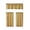 Gold, variant on Solid Color Tier Curtain Set 3 Piece 30 Inch Semi Sheer Light Filtering Heat Insulating Small Window Valance