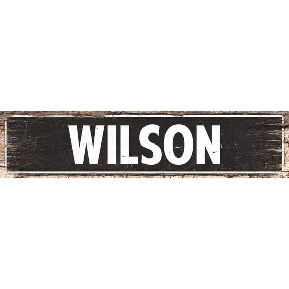WILSON Gift Street Sign Home Decor Chic Gift 4x18 204180003011