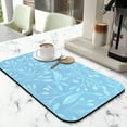 thumbnail image 2 of Super Absorbent Diatom Mud Coffee Drying Mat Waterproof, SlipResistant, 19.5x12in QuickDry Fabric with Elegant Decorative Pattern,Coffee Mat Easy to Clean, 2 of 7
