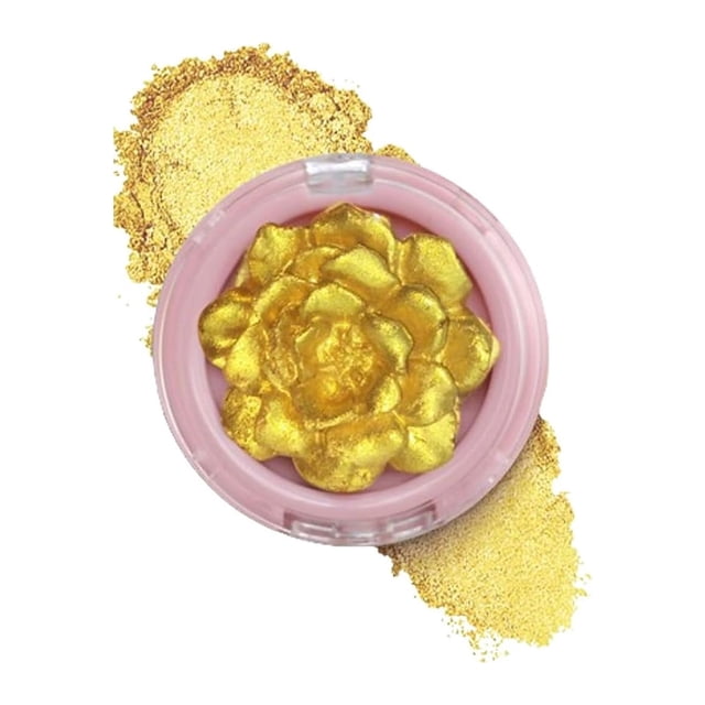 Fiudx Rubor Rosa, Maquillaje y Acabado Rosa Radiante, Iluminador Perlado Multidimensional, Larga Duración para Rostro, Ojos y Cuerpo, Glamour Diario, Apto para Todo Tipo de Piel, Incluye Estuche Comp