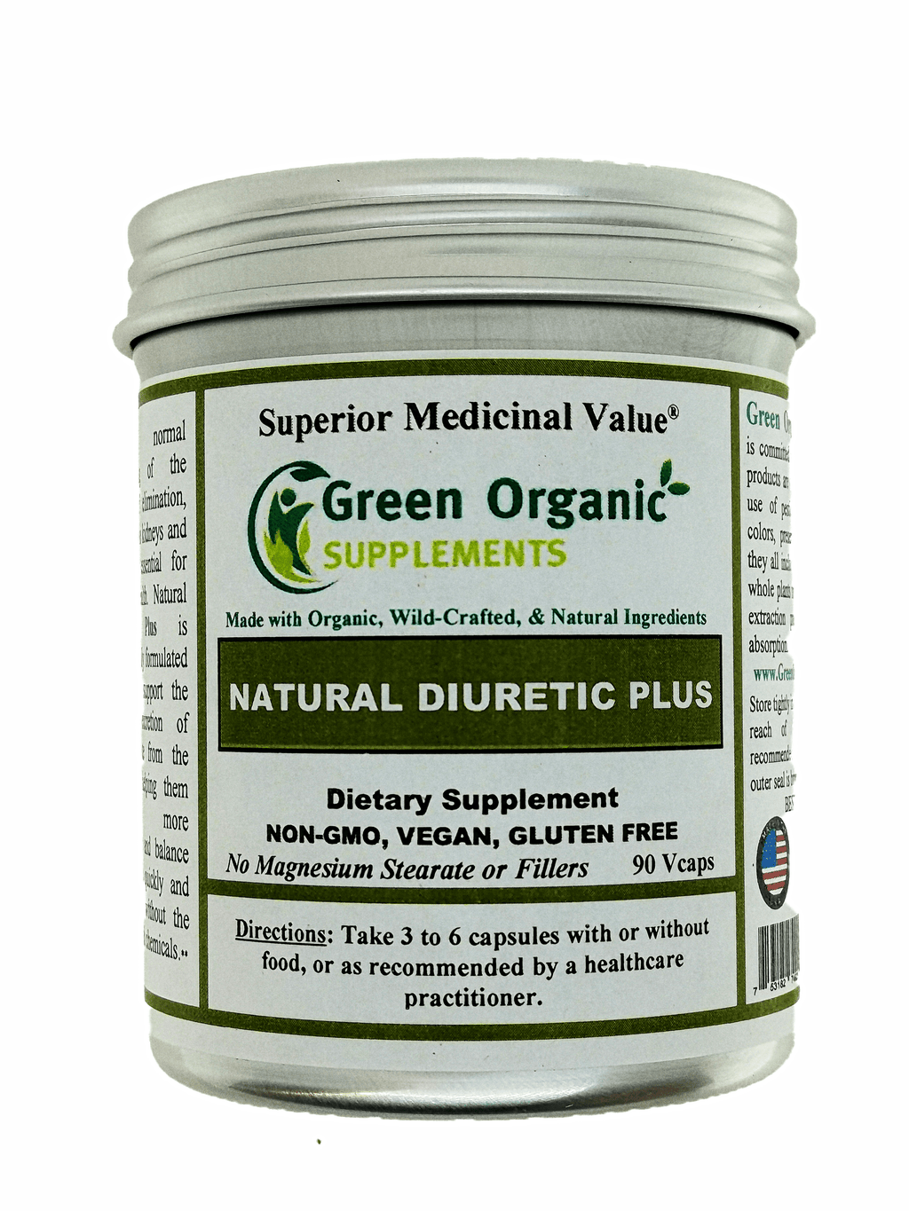 Green Organic Supplements' Edema & Diuretic Plus, Water Retention
