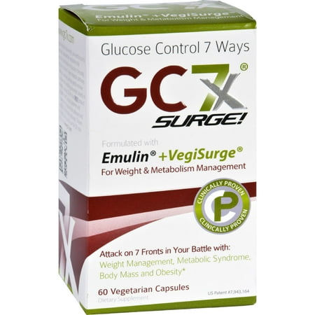 Gc7X Weight and Metabolism Surge - with Caffeine - 60 Vegetarian Capsules