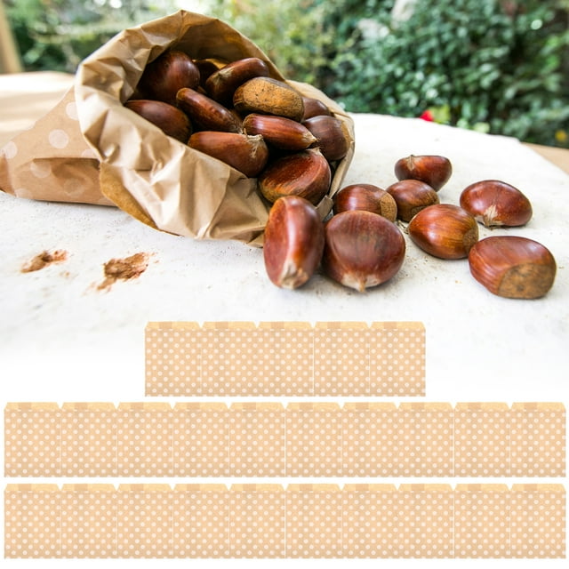 Wchiuoe Candy Paper Bag, Food Bag Durable Brown For Party Souvenirs Packaging