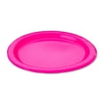 thumbnail image 3 of Disposable Paper Plates, 7", Neon Pink, 70 Count, by Way To Celebrate, 3 of 5