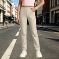 thumbnail image 2 of RTKFRFLM Uniform Pants for Girls School Trousers for Kids for School and Everyday Wear Uniform Pants for Girls Comfort Fit Back to School Clothes, 2 of 6