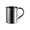 Black, variant on Stainless Steel Copper Plated Hammered Finish Mug Ideal For Coffee Tea Whiskey Or Cocktails With Vintage Western Style For Home Bar (Silver)