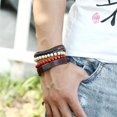 thumbnail image 4 of Juego de pulsera de cuentas de oración budista hecha a mano, accesorio de joyería Unisex, 4 Uds., 4 of 7